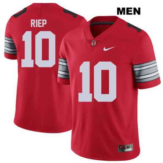 Amir Riep Stitched Ohio State Buckeyes Authentic 2018 Spring Game Mens Nike  10 Red College Football Jersey Jersey